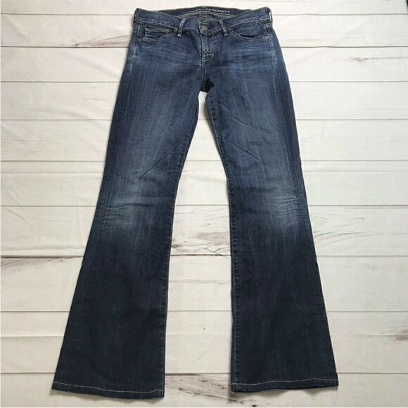 Citizens Of Humanity Womens Blue Mid Rise Pockets Bootcut Leg Denim Jeans Sz 27 - Picture 2 of 11